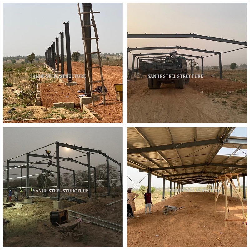 Nigeria Steel Structure Chicken House Poultry Farm Shed Projects
