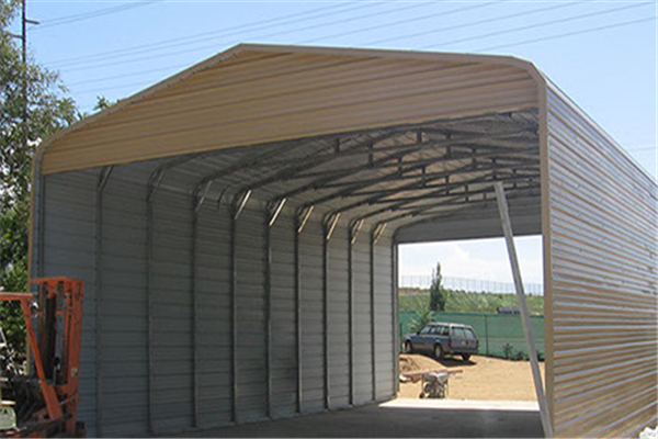 Triple wide steel carports