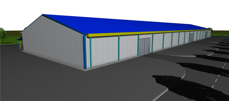 prefabricated supermarket shed