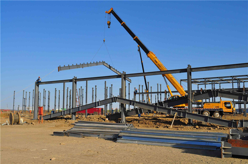 china PEB industrial steel structure wear house shed from sanhe steel structure