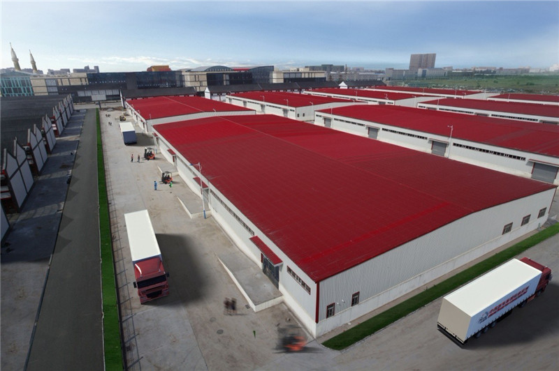 china PEB industrial steel structure wear house shed from sanhe steel structure